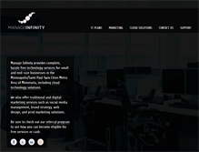 Tablet Screenshot of manageinfinity.com